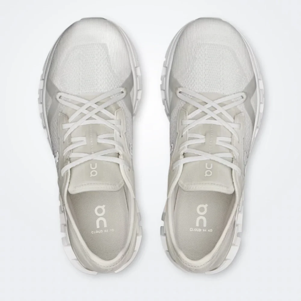 ON Cloud X 4 AD Athletic Shoe women
$160 size 7.5 gently used
Color:White/ Wolf - Picture 5 of 16